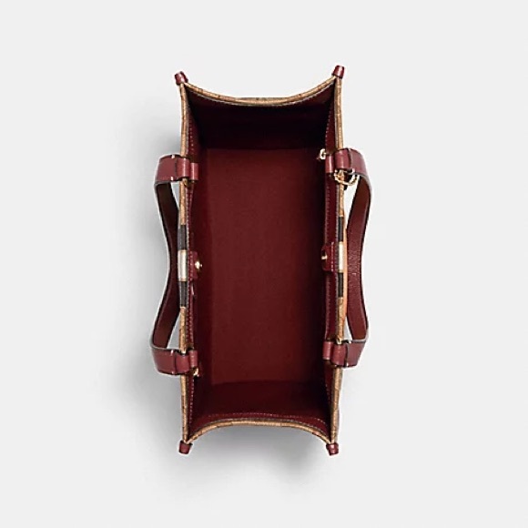 NWT!2PCS COACH DEMPSEY TOTE IN SIGNATURE JACQUARD WITH STRIPE (1917)AND WALLET - Picture 8 of 10